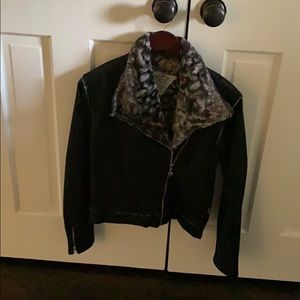 Girls T2 Love faux fur jacket - Size 14